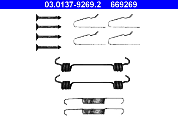 Kit accessori, Ganasce freno stazionamento - 03.0137-9269.2 ATE