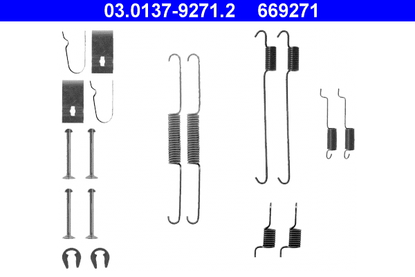 Kit accessori, Ganasce freno - 03.0137-9271.2 ATE