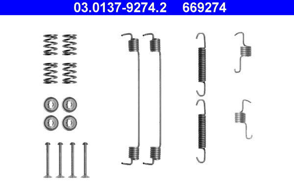 Accessory Kit, brake shoes - 03.0137-9274.2 ATE
