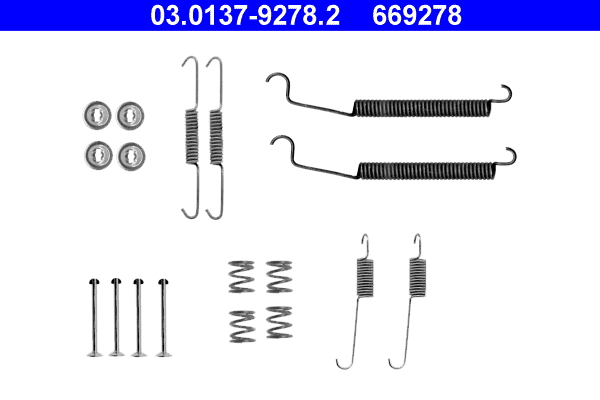 Kit accessori, Ganasce freno - 03.0137-9278.2 ATE
