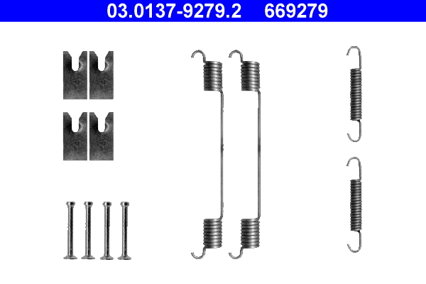 Accessory Kit, brake shoes - 03.0137-9279.2 ATE