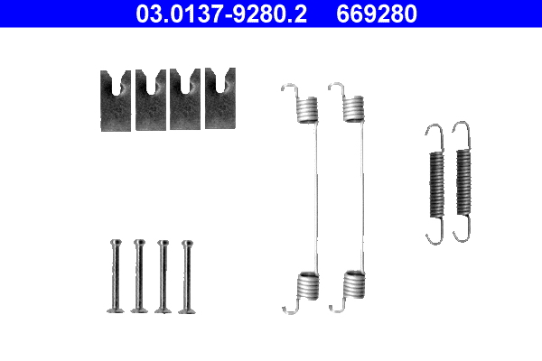 Accessory Kit, brake shoes - 03.0137-9280.2 ATE