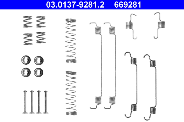 Accessory Kit, brake shoes - 03.0137-9281.2 ATE