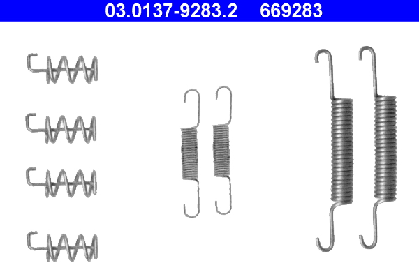 Kit accessori, Ganasce freno stazionamento - 03.0137-9283.2 ATE