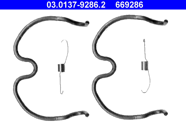 Kit accessori, Ganasce freno - 03.0137-9286.2 ATE