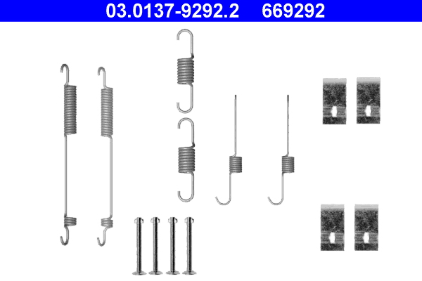 Kit accessori, Ganasce freno - 03.0137-9292.2 ATE