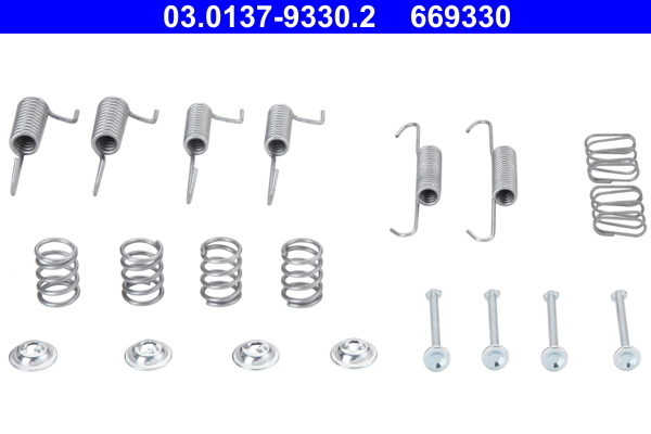 Accessory Kit, parking brake shoes - 03.0137-9330.2 ATE