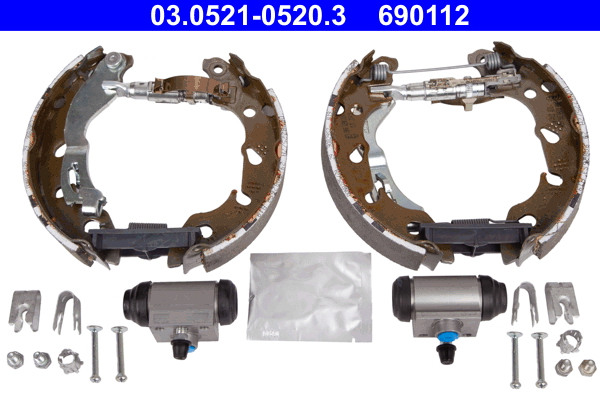 Brake Shoe Set - 03.0521-0520.3 ATE