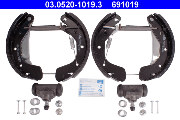 Brake Shoe Set - 03.0520-1019.3 ATE