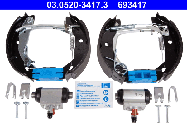 Brake Shoe Set - 03.0520-3417.3 ATE