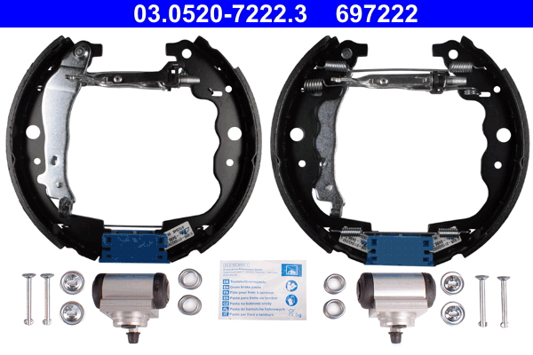 Kit ganasce freno - 03.0520-7222.3 ATE