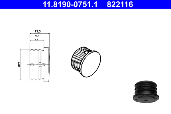 Sealing-/Protection Plugs - 11.8190-0751.1 ATE