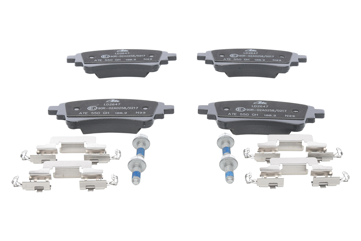 Brake Pad Set, disc brake - 13.0470-2647.2 ATE