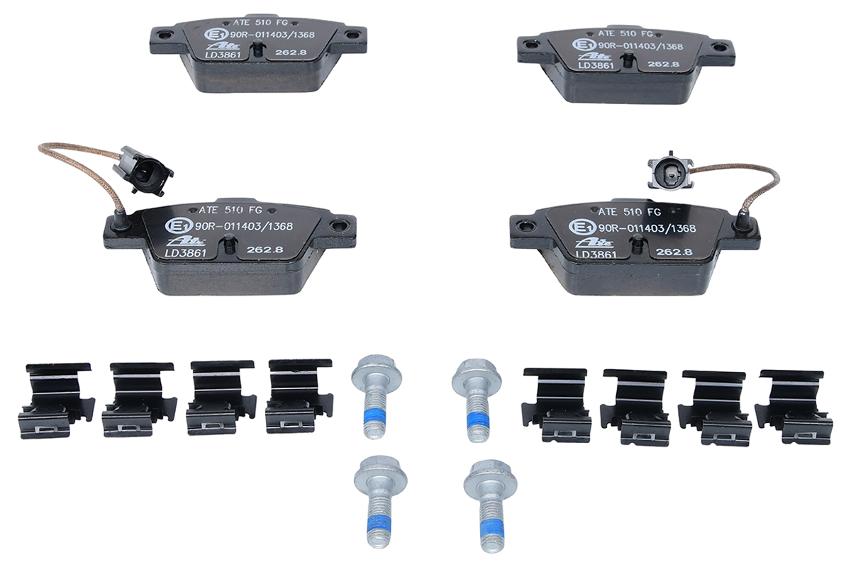 Brake Pad Set, disc brake - 13.0470-3861.2 ATE