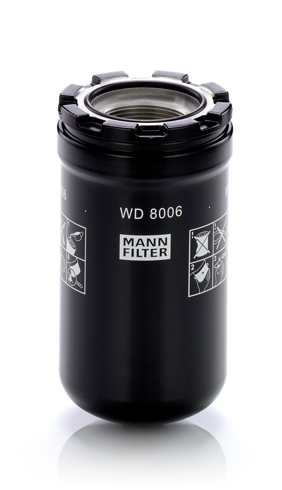 Filtro, Sistema idraulico di lavoro - WD 8006 MANN-FILTER