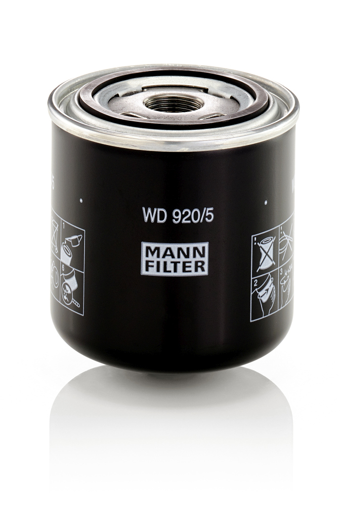 filtras, hidraulinė sistema - WD 920/5 MANN-FILTER