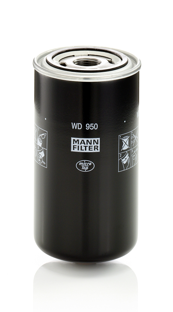 Filtro, Sistema idraulico di lavoro - WD 950 MANN-FILTER