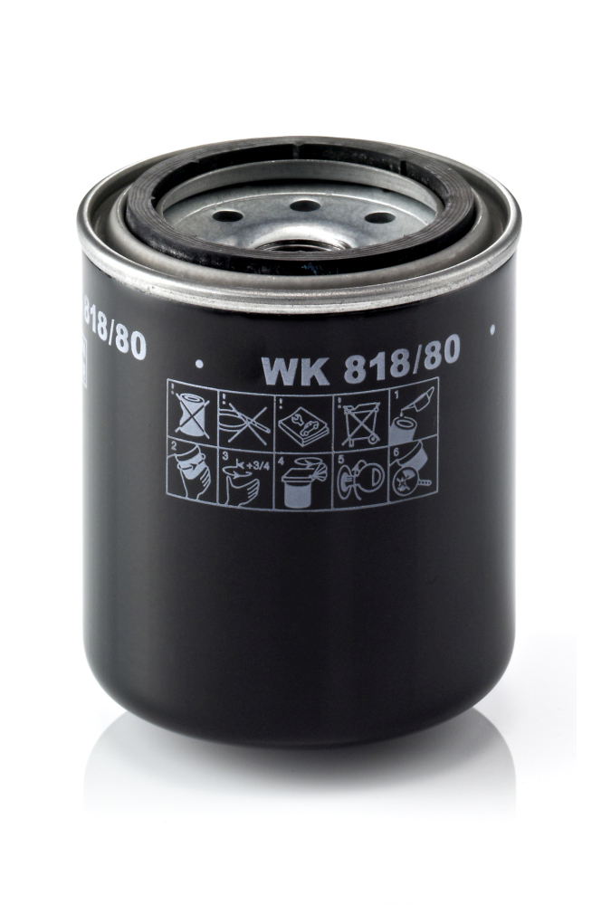 kuro filtras - WK 818/80 MANN-FILTER