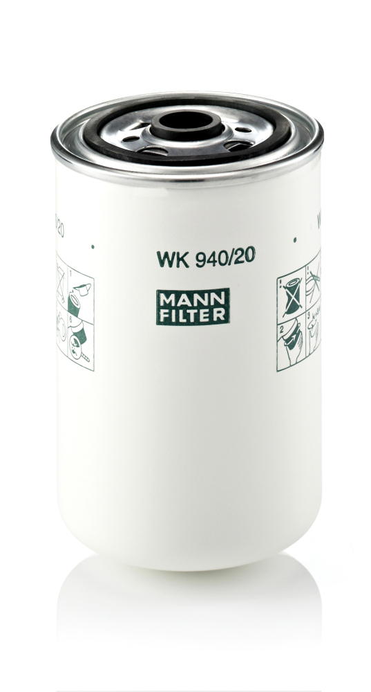 kuro filtras - WK 940/20 MANN-FILTER