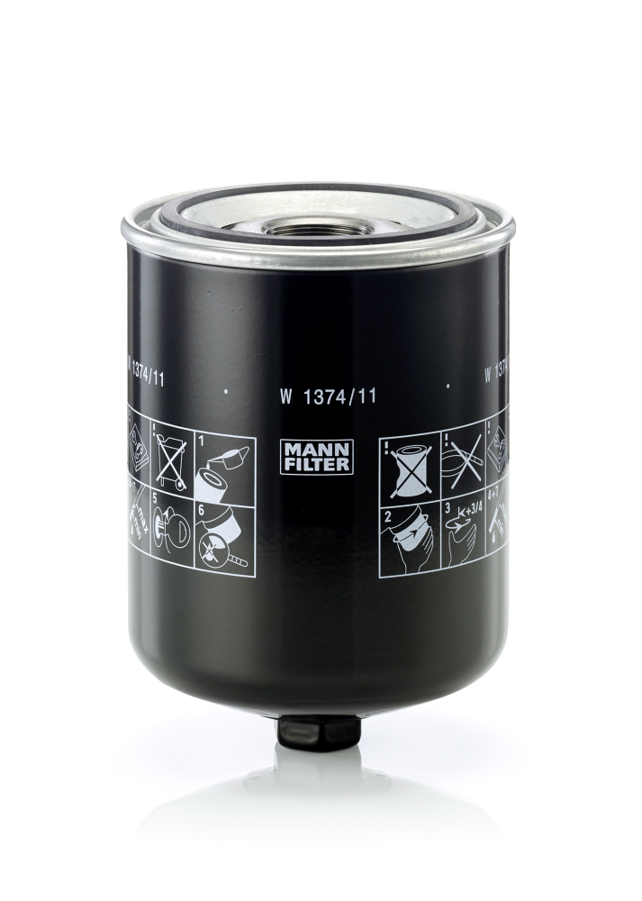 alyvos filtras - W 1374/11 MANN-FILTER