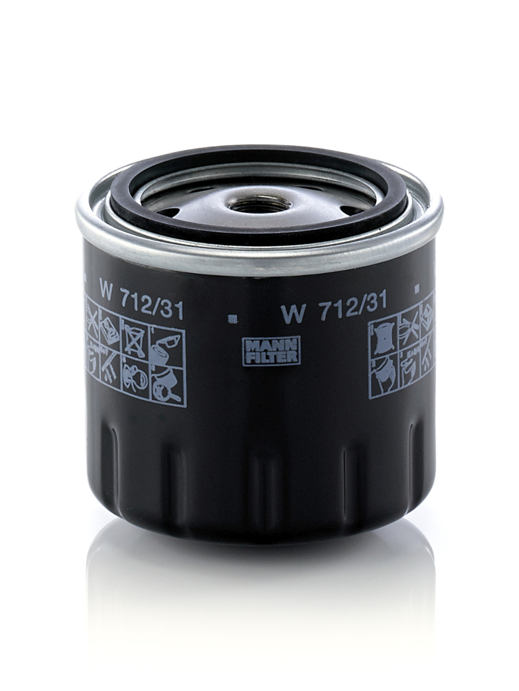 alyvos filtras - W 712/31 MANN-FILTER
