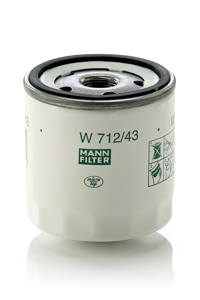 Oil Filter - W 712/43 MANN-FILTER