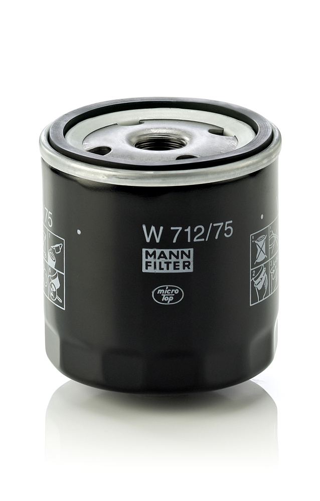 alyvos filtras - W 712/75 MANN-FILTER