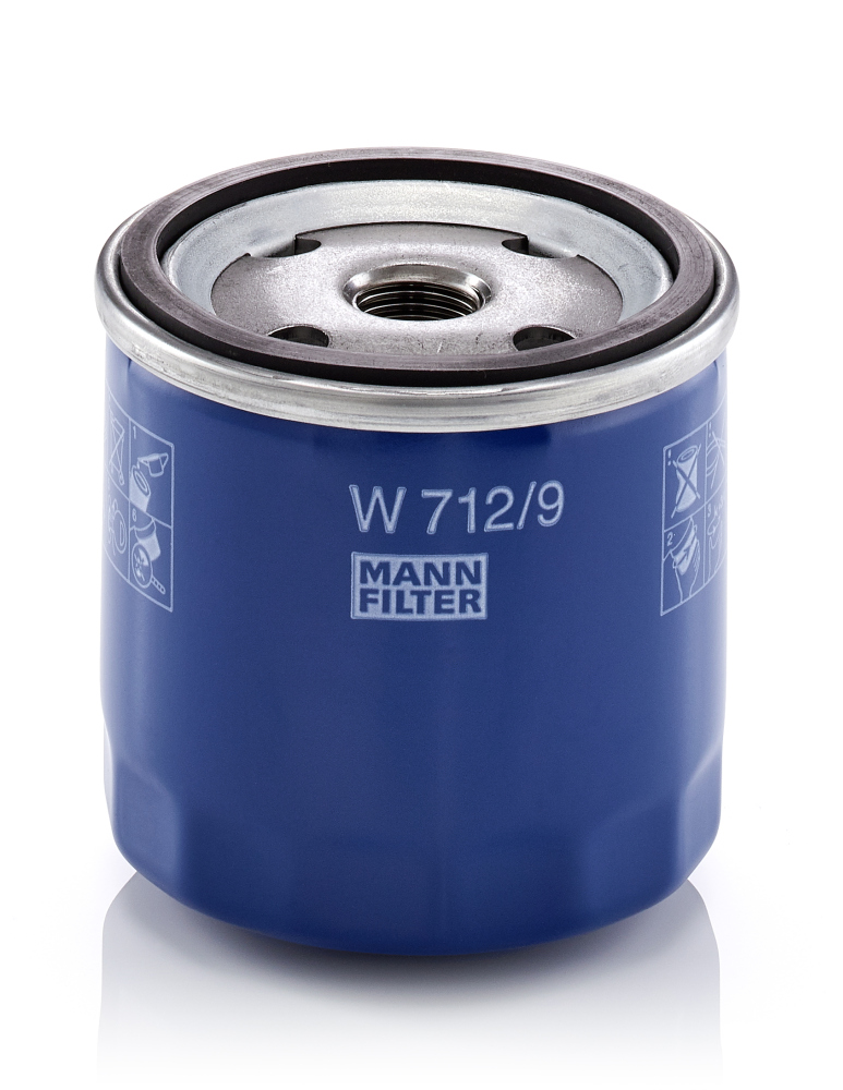 alyvos filtras - W 712/9 MANN-FILTER