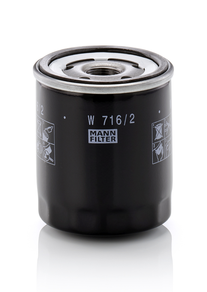 alyvos filtras - W 716/2 MANN-FILTER