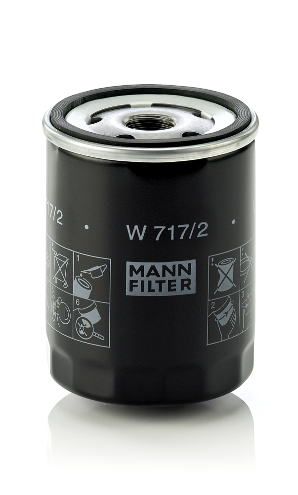 alyvos filtras - W 717/2 MANN-FILTER