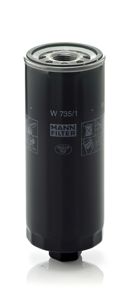 Oil Filter - W 735/1 MANN-FILTER