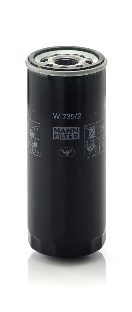 Oil Filter - W 735/2 MANN-FILTER