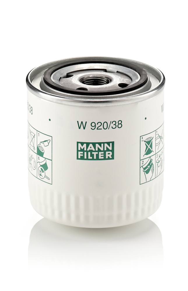 alyvos filtras - W 920/38 MANN-FILTER