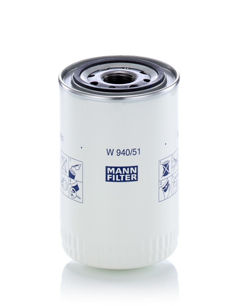 filtras, hidraulinė sistema - W 940/51 MANN-FILTER