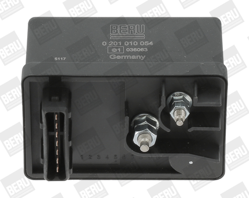 Relay, glow plug system - GR054 BorgWarner (BERU)