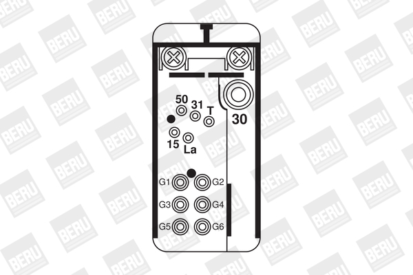 Relay, glow plug system - GR076 BorgWarner (BERU)