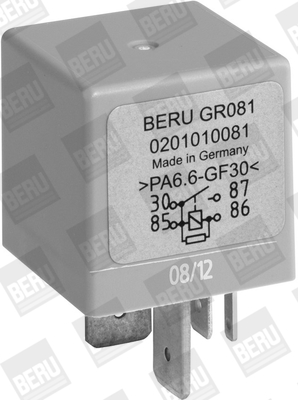 Relay, glow plug system - GR081 BorgWarner (BERU)