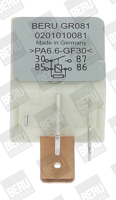 Relay, glow plug system - GR081 BorgWarner (BERU)