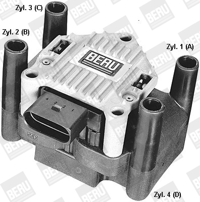 Катушка зажигания - ZSE003 BorgWarner (BERU)