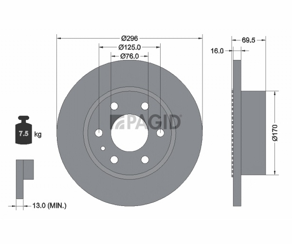 Brake Disc - 54775N PAGID