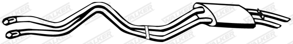 Глушитель выхлопных газов конечный - 21303 WALKER