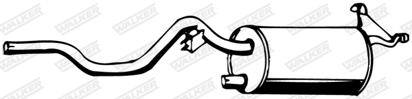 Глушитель выхлопных газов конечный - 22478 WALKER