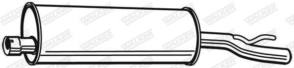 Глушитель выхлопных газов конечный - 22553 WALKER
