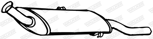 Глушитель выхлопных газов конечный - 22844 WALKER
