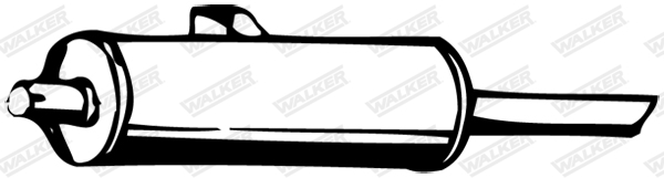 Средний глушитель выхлопных газов - 23139 WALKER
