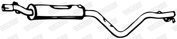 Средний глушитель выхлопных газов - 23254 WALKER