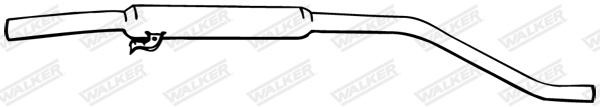 Mittelschalldämpfer - 22973 WALKER