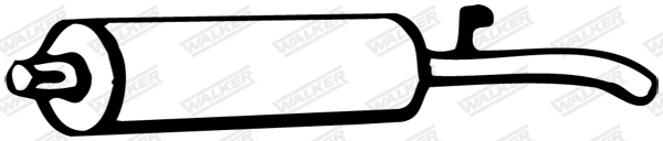 Глушитель выхлопных газов конечный - 24162 WALKER