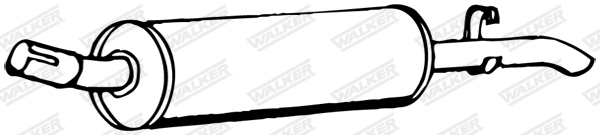 Средний глушитель выхлопных газов - 24171 WALKER