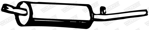 Глушитель выхлопных газов конечный - 24172 WALKER